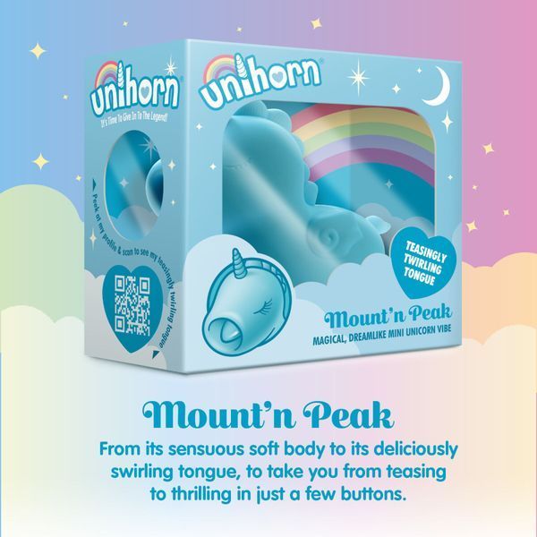 Вибратор-единорожка Unihorn &ndash; Mount'n Peak, ласкающий язычок SX2870