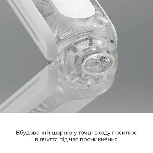 Мастурбатор Tenga Flip Zero Gravity White, изменяемая интенсивность стимуляции, раскладной SO6236