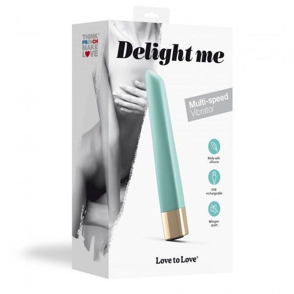 Потужний мінівібратор Love To Love Delight Me Menthe з м'яким кінчиком, 16 режимів роботи SO3084