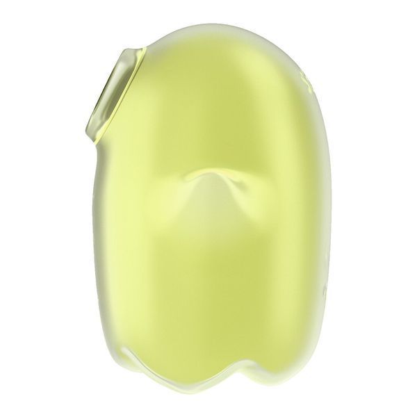 Вакуумний кліторальний стимулятор з вібрацією Satisfyer Glowing Ghost Yellow, світиться в темряві SX0543