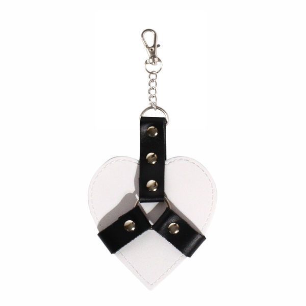 Брелок на карабине для ключей Art of Sex Chained Heart, Белый SX2339