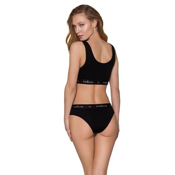 Спортивный топ с широкой резинкой Passion PS004 TOP L, black SO4219