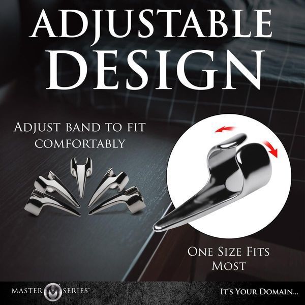 Набір кілець з кігтями Master Series Five-Piece Sensation Claw Rings - Silver SX1191