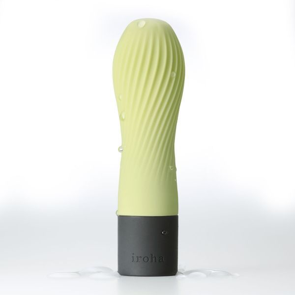 Вібратор IROHA ZEN Matcha з ніжною ребристою поверхнею SO4913