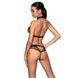 Белье с открытым доступом Passion MOONLIGHT SET L/XL black топ, стринги SO8451 фото 2