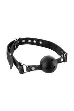 Кляп Fetish Tentation Premium Leather gag with stiff ball SX1095