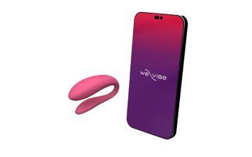 Смарт-вібратор для пар We-Vibe Sync Lite Pink, 10 віброрежимів, можна поєднувати з проникним сексом SO8766