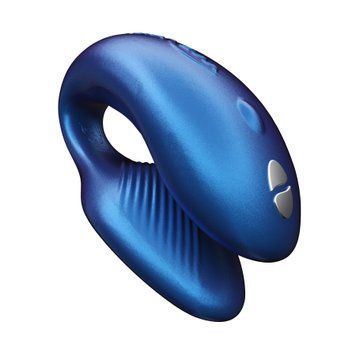 Смарт-вибратор для пар We-Vibe Chorus Cosmic Blue, сенсорное управление вибрациями сжатием пульта SO6919