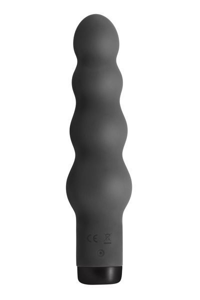 Вибратор S Pleasures Bullets Obsidian, черный, в виде ряда шариков, 10 режимов, диаметр 4 см SX1603