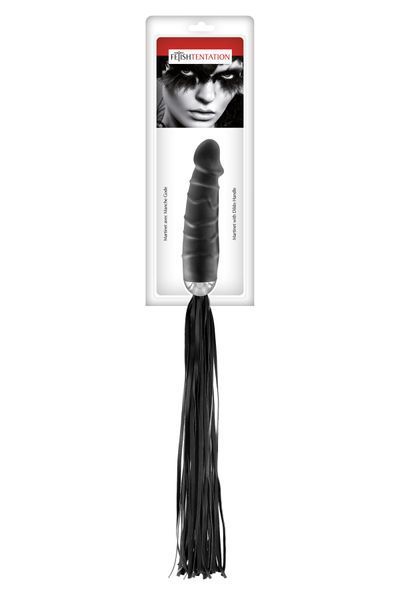 Флогер з ручкою-дилдо Fetish Tentation Whip with Dildo Handle SO4048