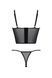 Комплект Passion KERRIA SET black, XXL/XXXL сетка+кружево, бюстье и стринги SX0493 фото 4