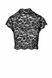 Топ Noir Handmade F303 Essence, L, black, кружевной, короткий рукав, воротник-стойка SX0257 фото 4