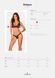 Кружевной бюстгальтер с треугольной чашкой Obsessive Estiqua bra XS/S, черный, широкие лямки SO7258 фото 5