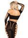 Кроп-топ с длинными рукавами и леггинсы Leg Avenue Seamless Cut-Out Crop Top and Legging One Size Black SX2772 фото 2