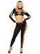 Кроп-топ с длинными рукавами и леггинсы Leg Avenue Seamless Cut-Out Crop Top and Legging One Size Black SX2772 фото 4
