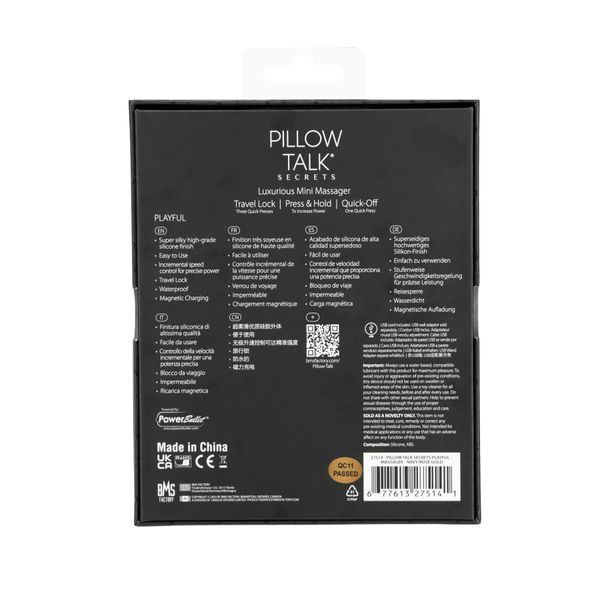 Кліторальний вібратор Pillow Talk Secrets - Playful - Clitoral Vibrator, гнучкі "вушка" SO8245