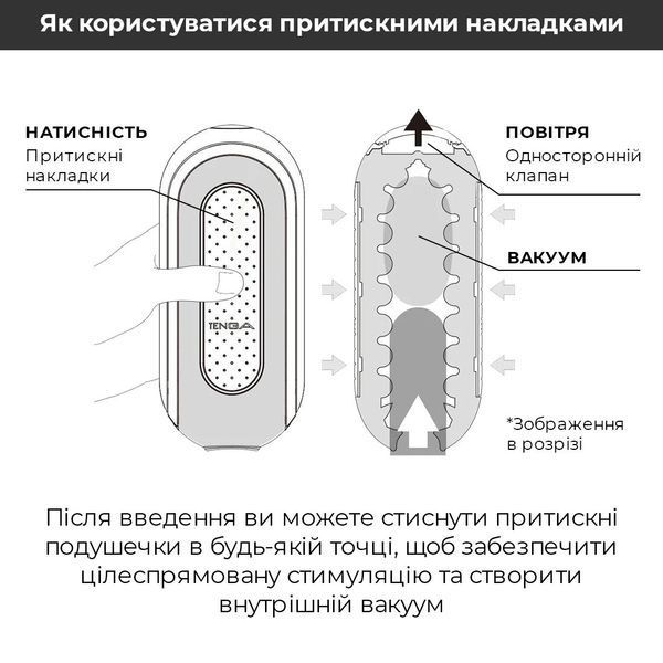 Мастурбатор Tenga Flip Zero Gravity Back, изменяемая интенсивность стимуляции, раскладной SO6237