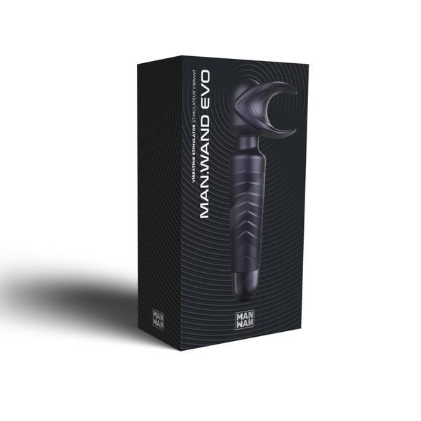 Мастурбатор-вибромассажер Manwan MAN.WAND EVO Black Plum, отлично для пар, виброминет SX1383