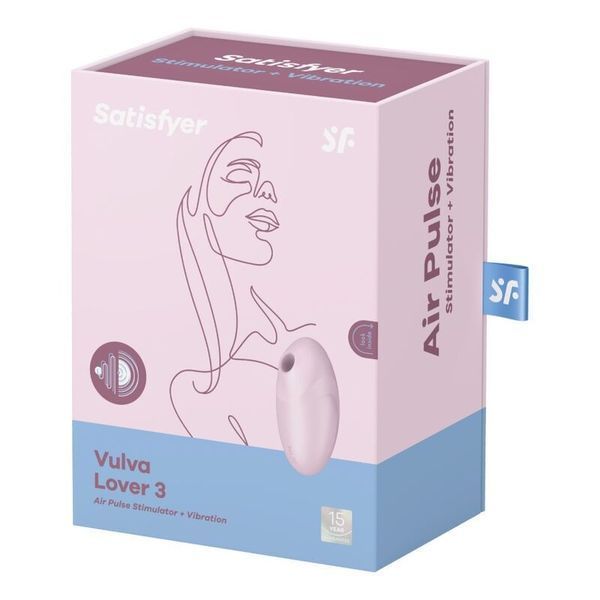 Вакуумний стимулятор з вібрацією Satisfyer Vulva Lover 3 Pink SO7782