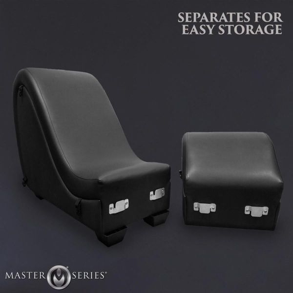 Секс-кресло с подушками Master Series Kinky Sex Lounge with Cushions - Black SX1192