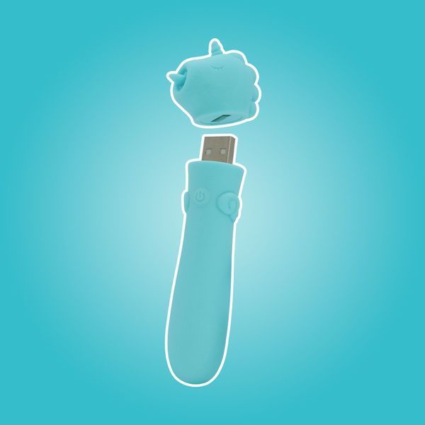 Вибратор-единорожка Unihorn USB Bullet &ndash; Mount'n Peak, вибропуля, USB-зарядка, 10 режимов SX2871