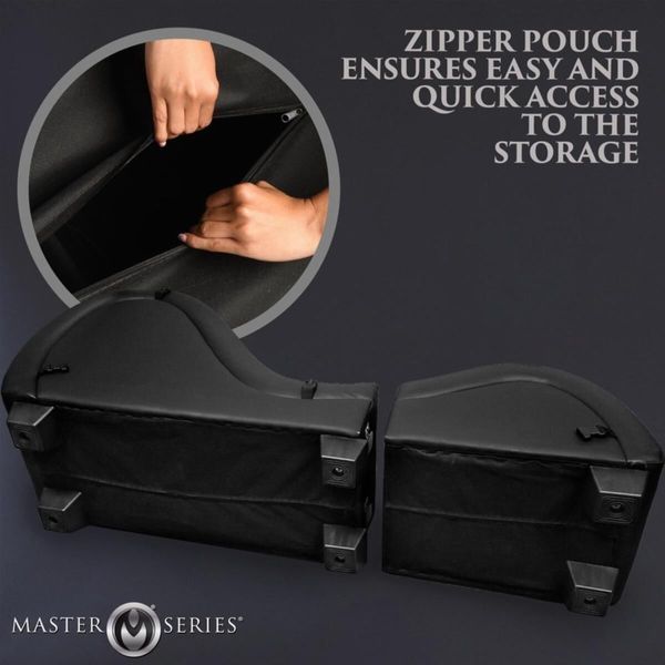 Секс-кресло с подушками Master Series Kinky Sex Lounge with Cushions - Black SX1192