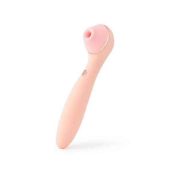 Вакуумний стимулятор з вібратором KISSTOY Polly Max Pink SO9558