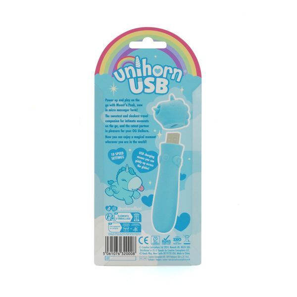 Вибратор-единорожка Unihorn USB Bullet &ndash; Mount'n Peak, вибропуля, USB-зарядка, 10 режимов SX2871