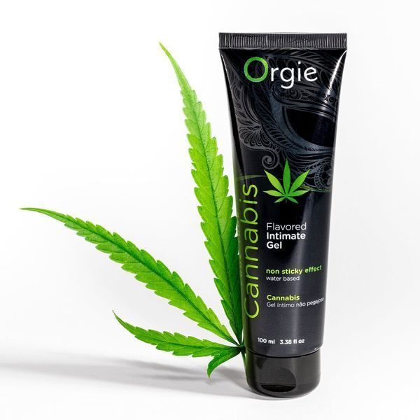 Лубрикант на водной основе Orgie Lube Tube Cannabis, 100 мл, съедобный, с маслом семян конопли SX1511