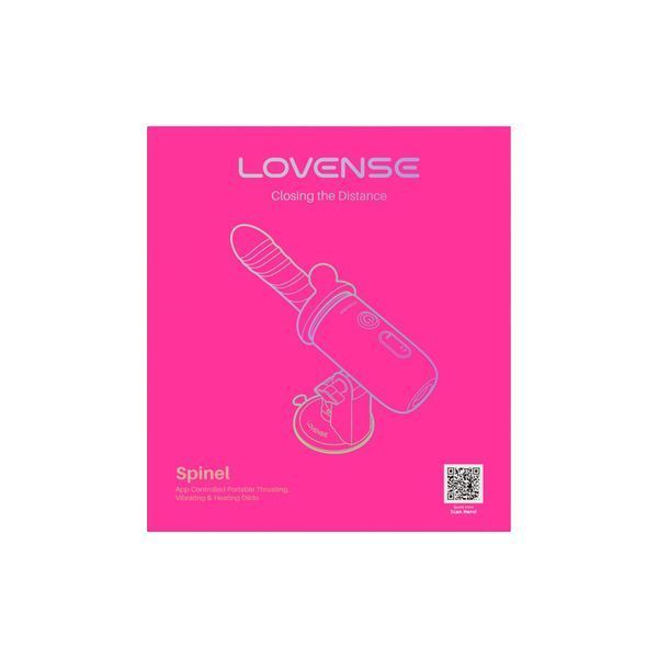 Смарт-міні секс-машина Lovense Spinel імітація фрикцій, підігрів, 3 насадки, на присосці SX3316
