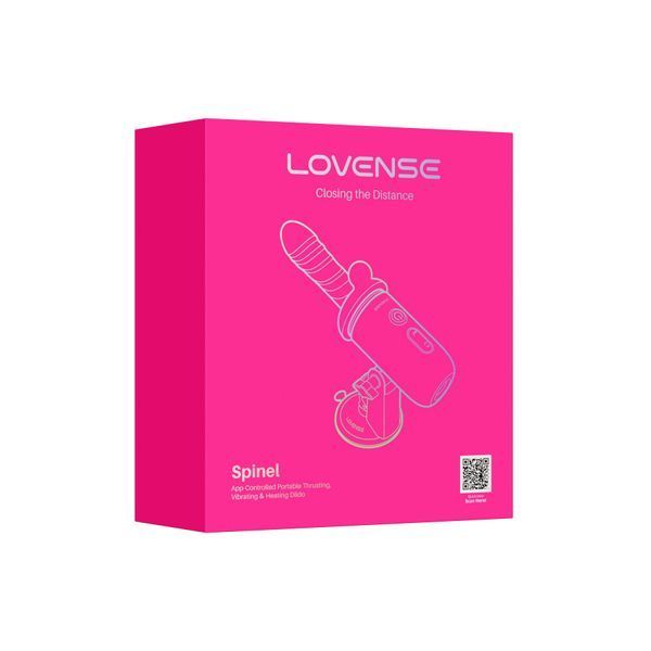 Смарт-міні секс-машина Lovense Spinel імітація фрикцій, підігрів, 3 насадки, на присосці SX3316
