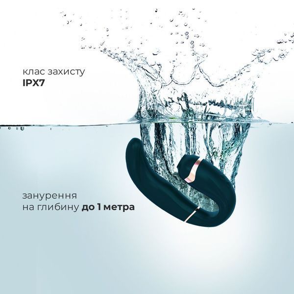 Пульсатор із вакуумною стимуляцією клітора Adrien Lastic My G (Teal) SO6028
