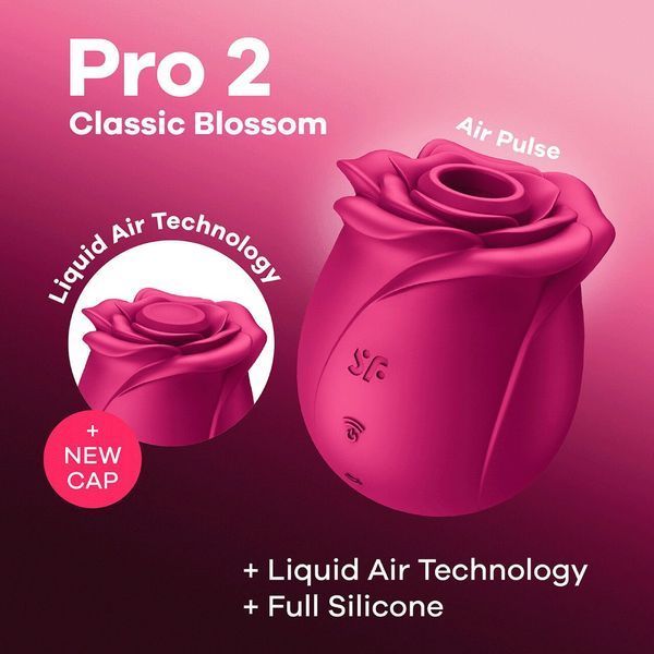 Вакуумний кліторальний стимулятор Satisfyer Pro 2 Classic Blossom, технологія Liquid Air SO8775