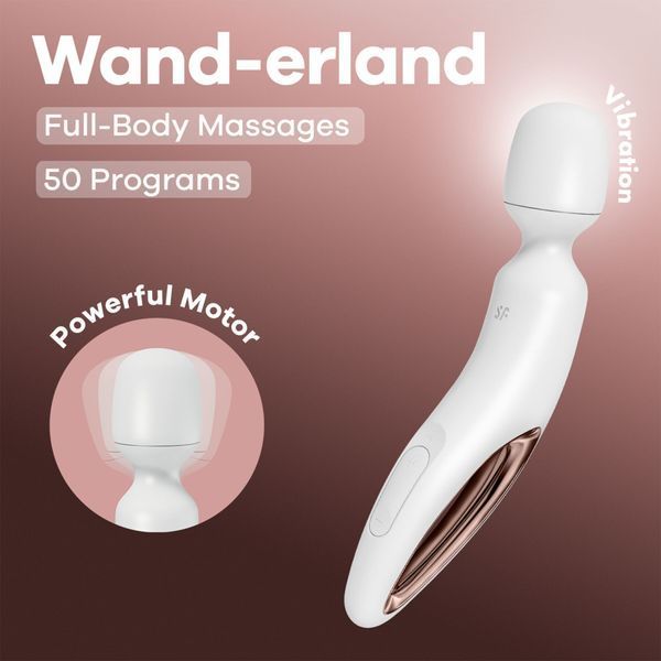 Вибромассажер Satisfyer Wand-erland (White/Rosegold) SX2697
