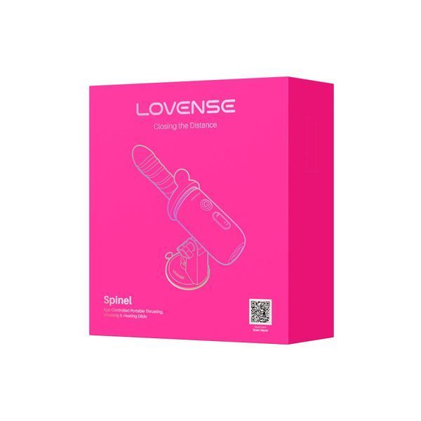 Смарт-міні секс-машина Lovense Spinel імітація фрикцій, підігрів, 3 насадки, на присосці SX3316