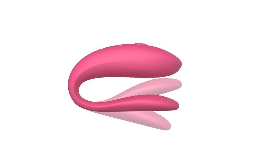 Смарт-вібратор для пар We-Vibe Sync Lite Pink, 10 віброрежимів, можна поєднувати з проникним сексом SO8766