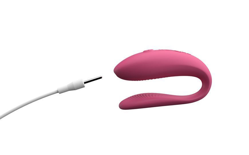 Смарт-вібратор для пар We-Vibe Sync Lite Pink, 10 віброрежимів, можна поєднувати з проникним сексом SO8766