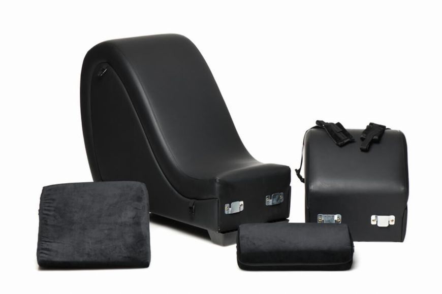 Секс-кресло с подушками Master Series Kinky Sex Lounge with Cushions - Black SX1192