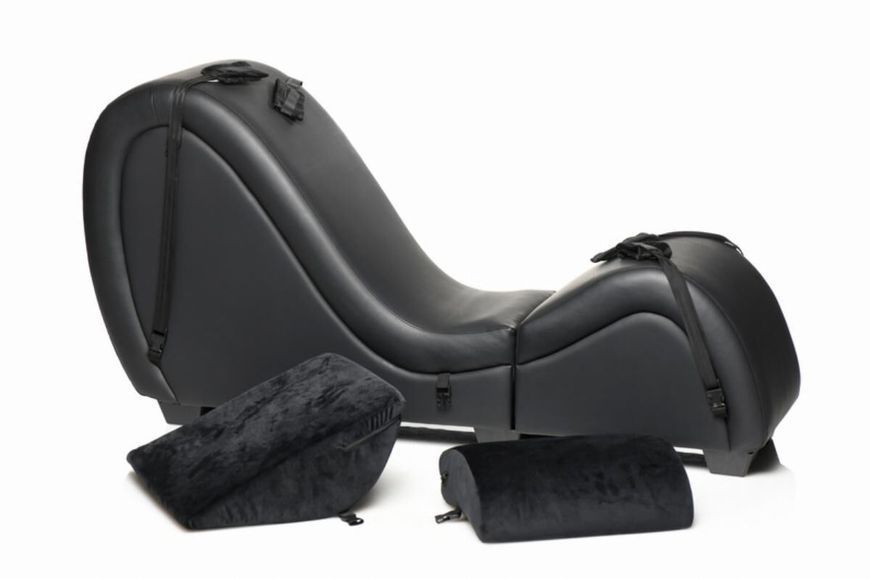 Секс-кресло с подушками Master Series Kinky Sex Lounge with Cushions - Black SX1192