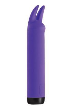 Вибратор S Pleasures Bullets Amethyst, фиолетовый, с двумя отростками, 10 режимов, диаметр 2,8 см SX1604