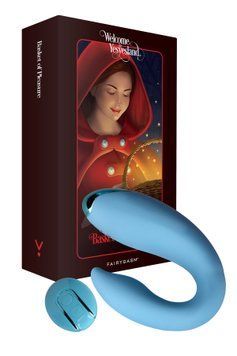 Вібратор для пар FairyGasm PleasureBerry blue, зарядний кейс, пульт ДК SX0640