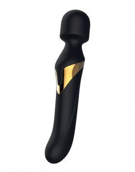 Вібромасажер 2в1 Dorcel Dual Orgasms Gold класичний масажер і вібратор з перлинним масажем SO2347