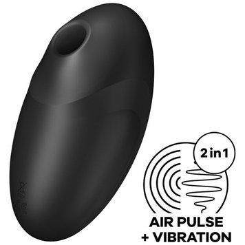 Вакуумный стимулятор с вибрацией Satisfyer Vulva Lover 3 Black SO7783