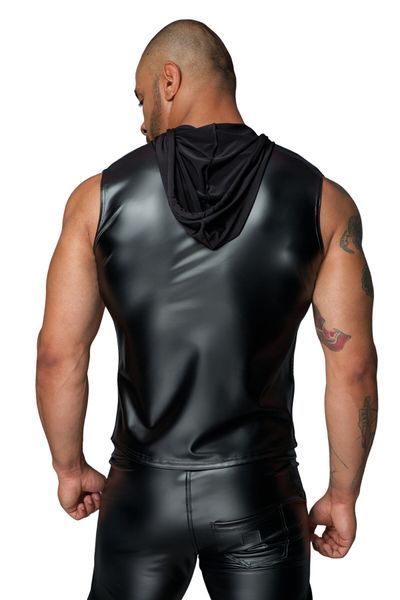 Мужская безрукавка с капюшоном Noir Handmade H062 Hooded Shirt, M, мокрый эффект SX0110