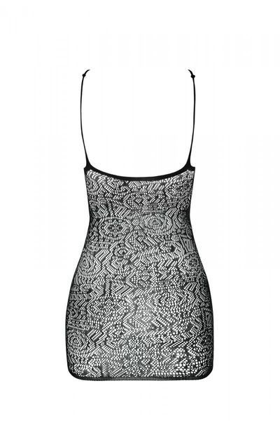 Ажурное мини-платье на тонких бретелях Passion BS096 One Size, red, плетение на груди SO8930
