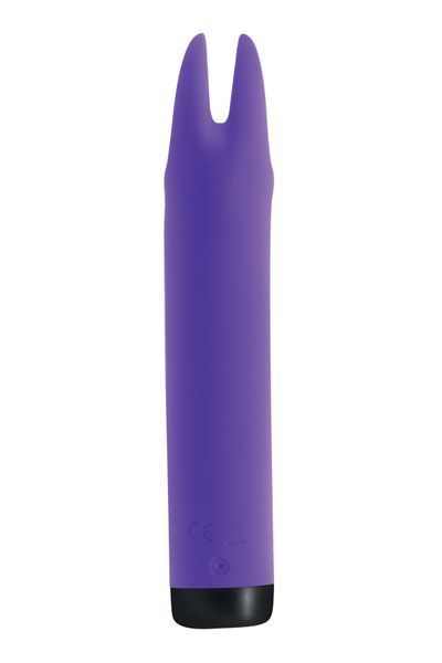 Вибратор S Pleasures Bullets Amethyst, фиолетовый, с двумя отростками, 10 режимов, диаметр 2,8 см SX1604