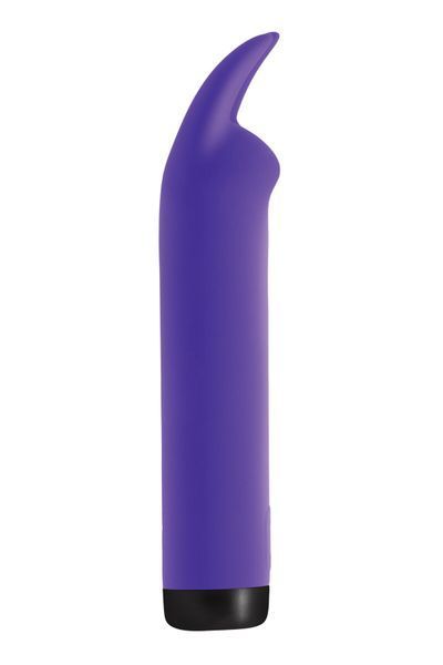 Вибратор S Pleasures Bullets Amethyst, фиолетовый, с двумя отростками, 10 режимов, диаметр 2,8 см SX1604