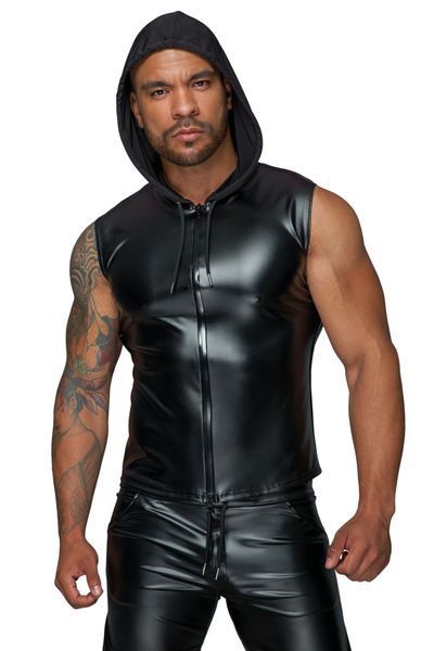 Мужская безрукавка с капюшоном Noir Handmade H062 Hooded Shirt, M, мокрый эффект SX0110