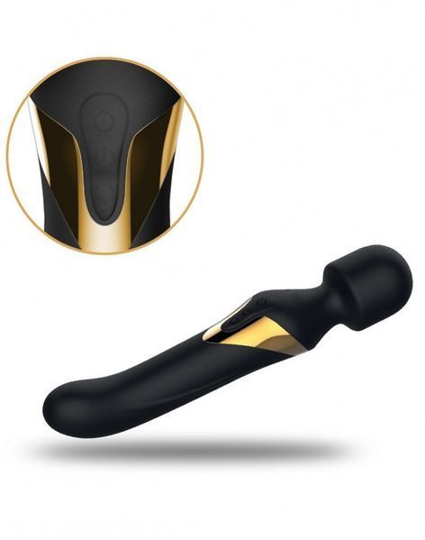 Вібромасажер 2в1 Dorcel Dual Orgasms Gold класичний масажер і вібратор з перлинним масажем SO2347