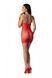 Ажурное мини-платье на тонких бретелях Passion BS096 One Size, red, плетение на груди SO8930 фото 2